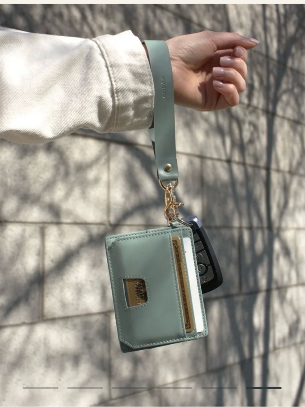Andar The Denner 2 Leather Wristlet Card and Chapstick Holder - Picture 8 of 9